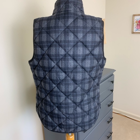 J. Crew Factory Down Puffer Plaid Vest B3 - Picture 5 of 8